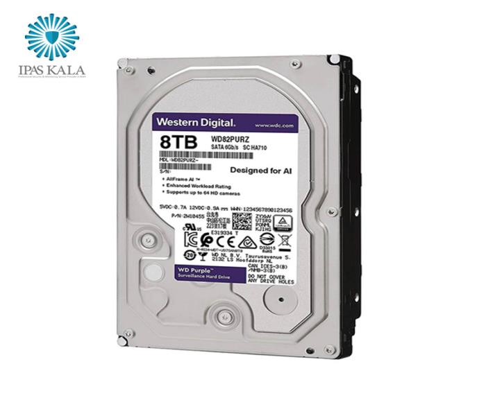 هارد دیسک اینترنال 8 ترابایت بنفش گارانتی وگا سرویس wega service
